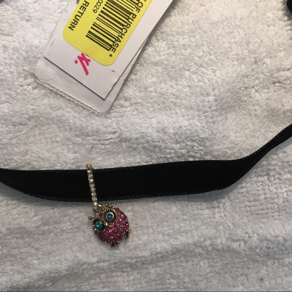 NWT Betsey Johnson Owl Choker